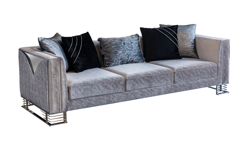 Bella Gümüş Koltuk Takımı 