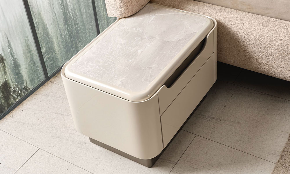 Ekol Mermer Köşe Dolaplı Yatak Odası