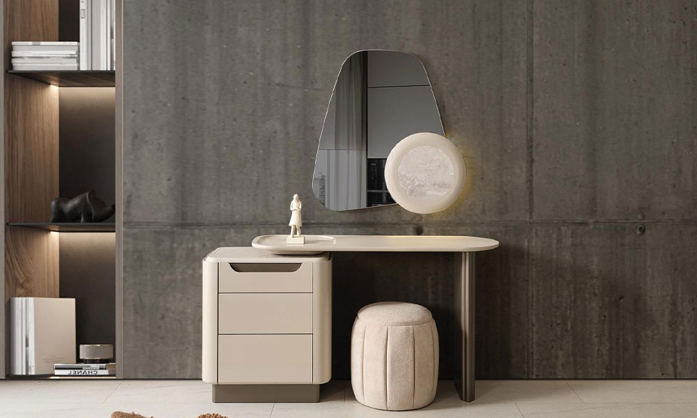 Ekol Mermer Köşe Dolaplı Yatak Odası