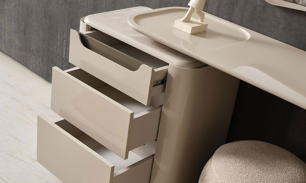 Ekol Mermer Köşe Dolaplı Yatak Odası