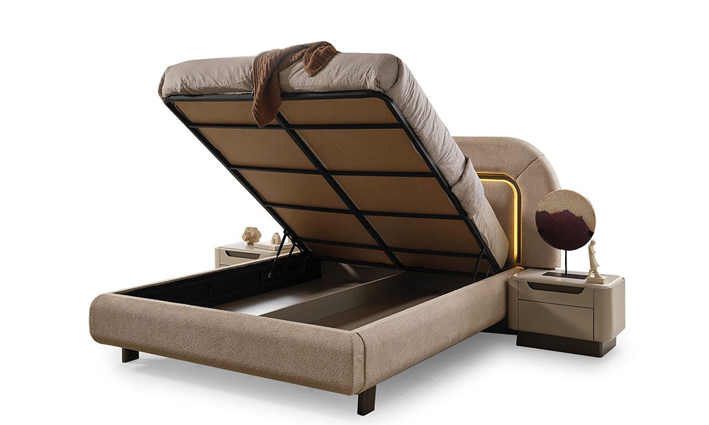 Ekol Mermer Köşe Dolaplı Yatak Odası