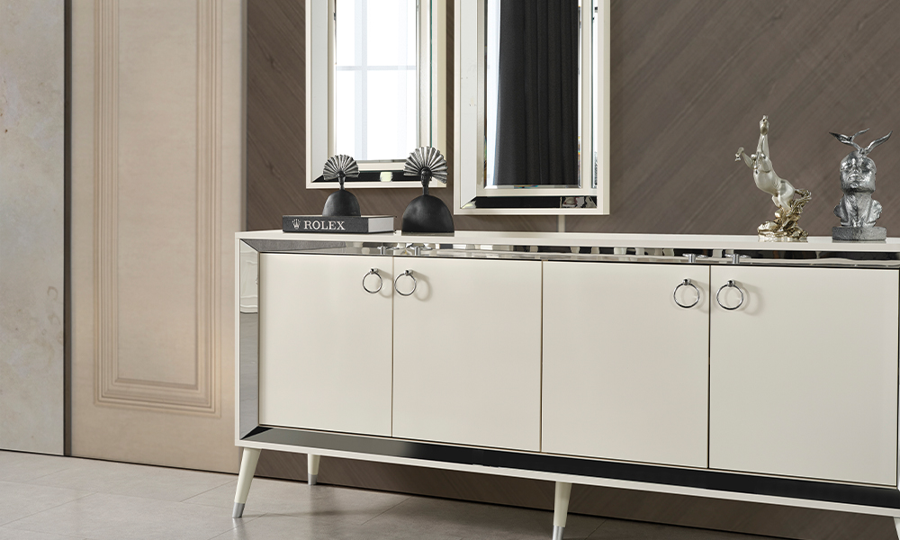 Lotus Gümüş Yemek Odası